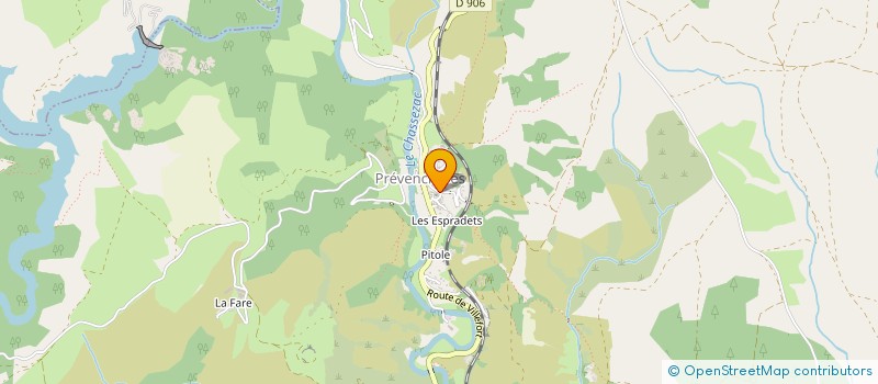 localisation de l'entreprise FAREL  PREVENCHERES