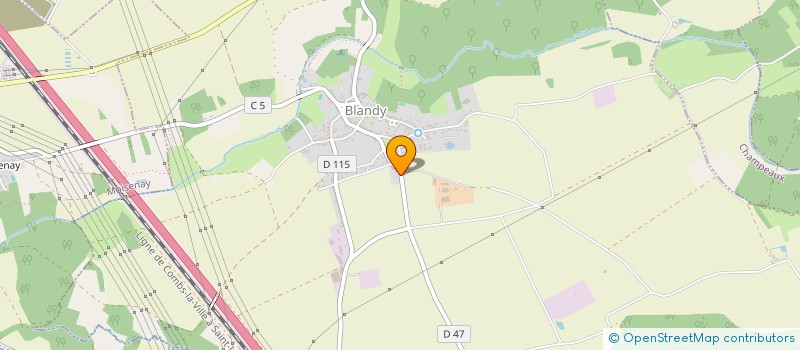 localisation de l'entreprise FARELIS  BLANDY