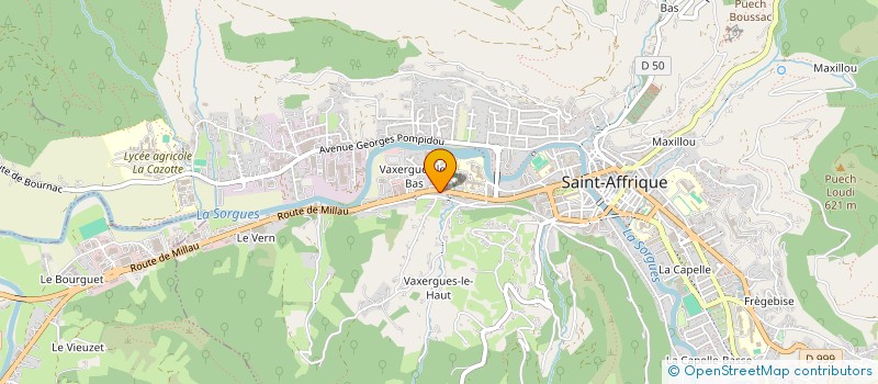 localisation de l'entreprise FARENQ SPORTS à ST-AFFRIQUE