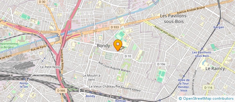 localisation de l'entreprise FARES 7  BONDY