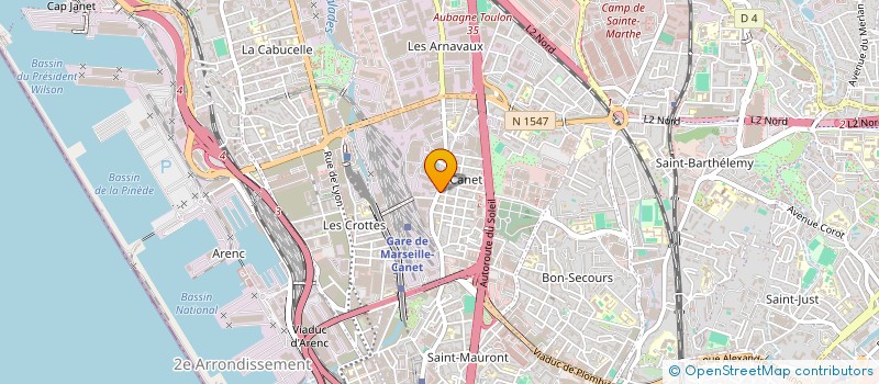localisation de l'entreprise FARES COIFFURE à MARSEILLE