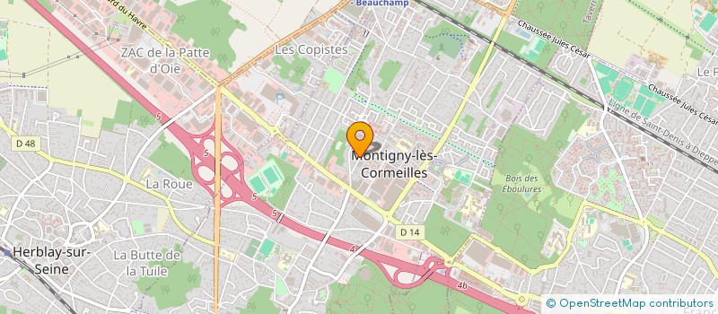 localisation de l'entreprise FARES TOITURE à MONTIGNY-LES-CORMEILLES