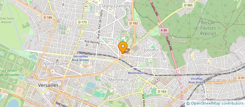 localisation de l'entreprise FARESTO à VERSAILLES