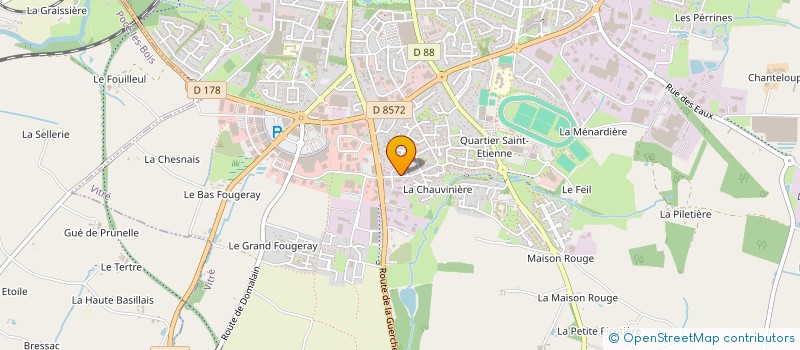 localisation de l'entreprise FARETY  VITRE