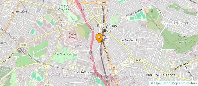 localisation de l'entreprise FARFADELLE ET SARRASIN à ROSNY-SOUS-BOIS