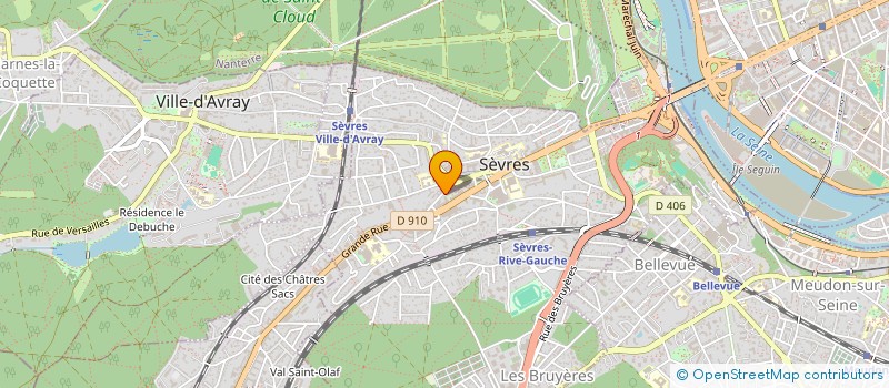 localisation de l'entreprise FARFADET EVENEMENTS à SEVRES