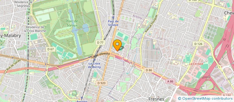 localisation de l'entreprise FARFALUTH à ANTONY