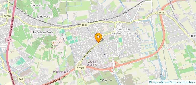 localisation de l'entreprise FARFOU  ENTRAIGUES-SUR-LA-SORGUE