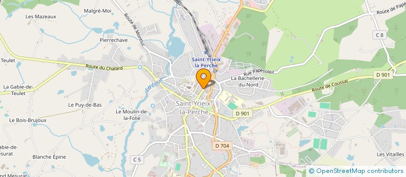 localisation de l'entreprise FARGEAS à SAINT-YRIEIX-LA-PERCHE