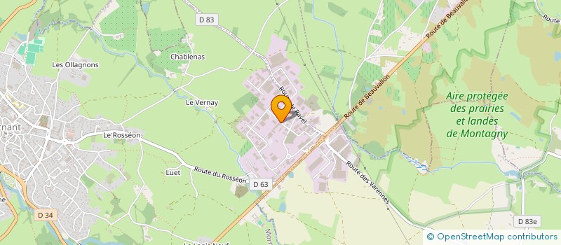 localisation de l'entreprise FARGET VUILLE LES PLATIERES  MORNANT