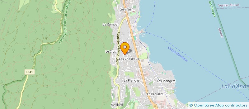 localisation de l'entreprise FARGIER  SEVRIER