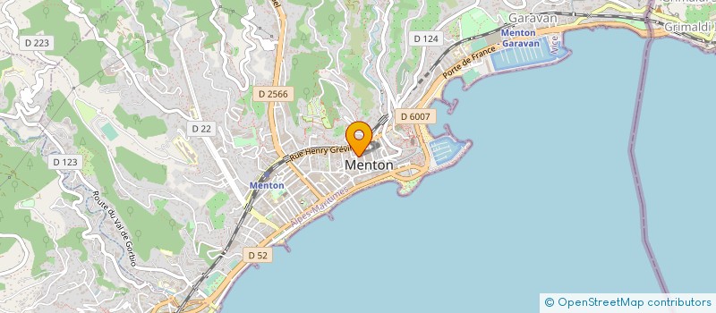 localisation de l'entreprise FARGOT à MENTON
