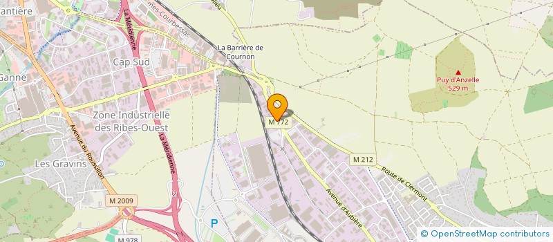 localisation de l'entreprise FARHAT AUTO à COURNON-D'AUVERGNE