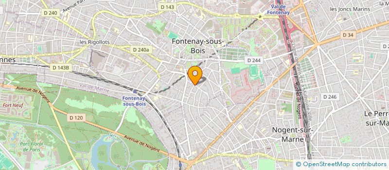 localisation de l'entreprise FARHI PRODUCTIONS à FONTENAY-SOUS-BOIS