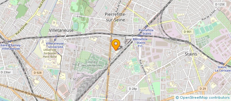 localisation de l'entreprise FARIA à PIERREFITTE-SUR-SEINE