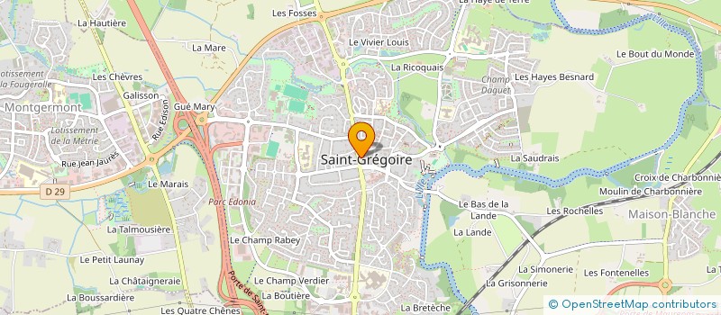 localisation de l'entreprise FARIA  SAINT-GREGOIRE
