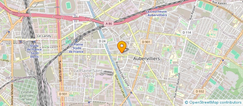 localisation de l'entreprise FARIA ET FILS à AUBERVILLIERS