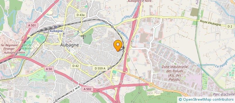 localisation de l'entreprise FARIA MACONNERIE à AUBAGNE