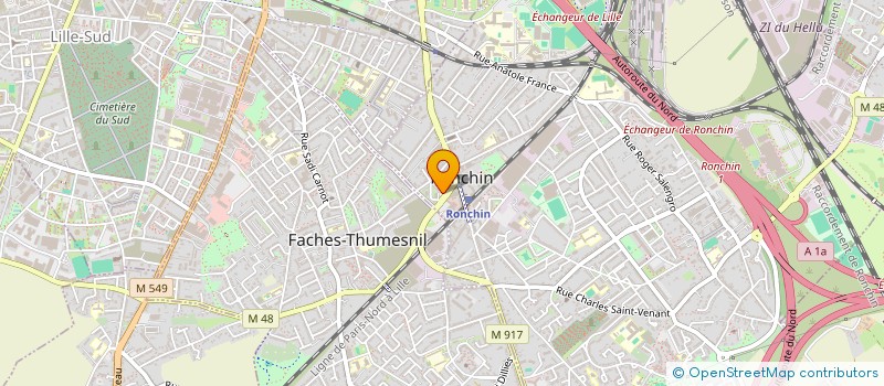 localisation de l'entreprise FARIALE SABEG à RONCHIN