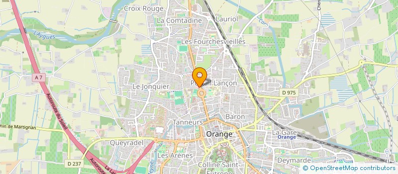 localisation de l'entreprise FARIGOULE  ORANGE