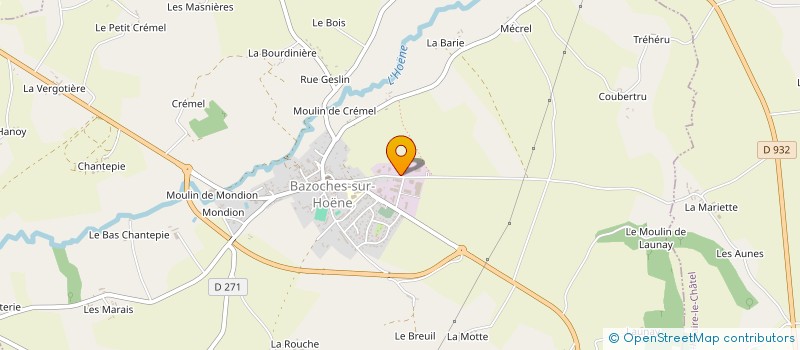 localisation de l'entreprise FARIN GUILLAUME - BOULARD à BAZOCHES-SUR-HOENE
