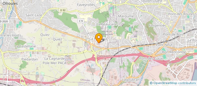 localisation de l'entreprise FARINA LECA  OLLIOULES