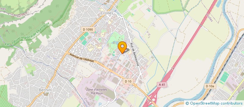 localisation de l'entreprise FARINE DE BLE à CROLLES