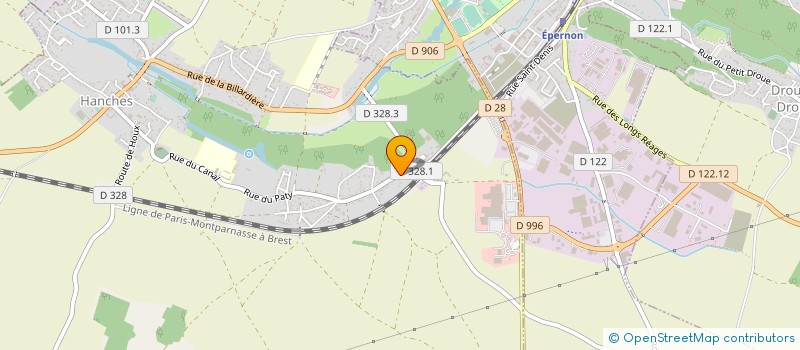 localisation de l'entreprise FARINES DE BEAUCE ET DE L'AUBE à HANCHES