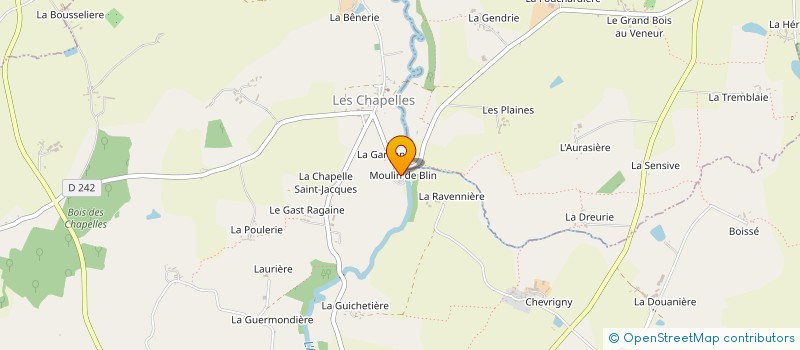 localisation de l'entreprise FARINES RIOUX à JAVRON-LES-CHAPELLES