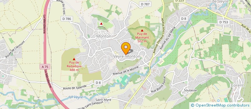 localisation de l'entreprise FARIO  VEYRE-MONTON