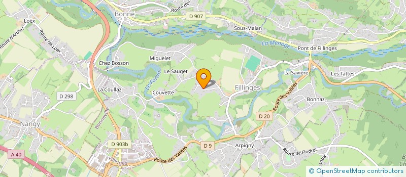 localisation de l'entreprise FARIO ARC  FILLINGES