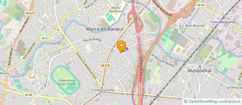 localisation de l'entreprise FARIO GESTION à MARCQ-EN-BARŒUL