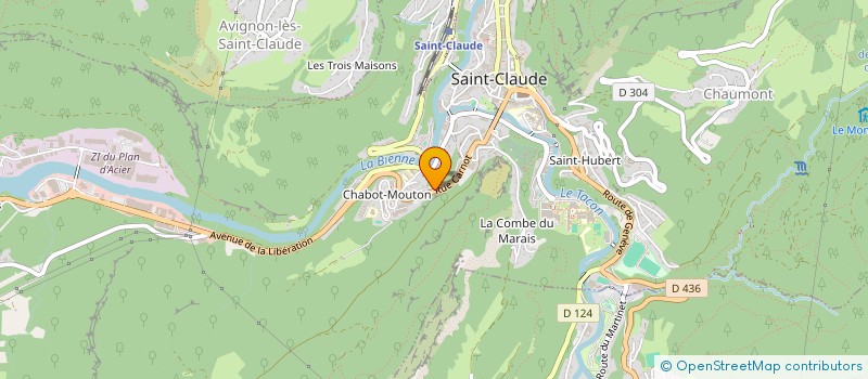 localisation de l'entreprise FARLAC  SAINT-CLAUDE