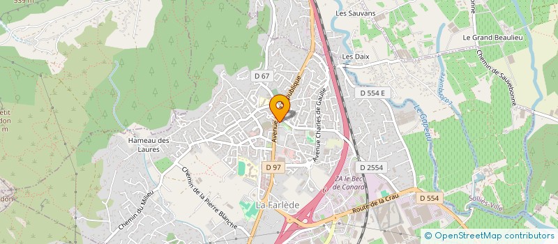 localisation de l'entreprise FARLEDO OBJECTIF CLUB  SOLLIES-PONT