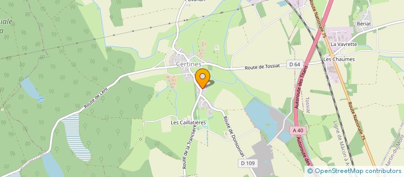 localisation de l'entreprise FARM à CERTINES