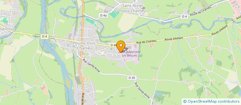 localisation de l'entreprise FARNIER CHAUFFAGE  CHARLIEU