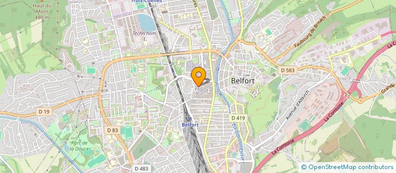 localisation de l'entreprise FARNY-AGUILA  BELFORT