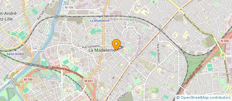 localisation de l'entreprise FARO à LA MADELEINE