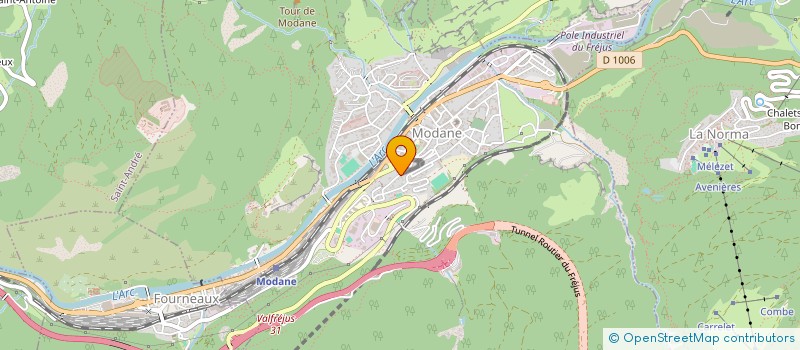 localisation de l'entreprise FARONI & FILS  MODANE