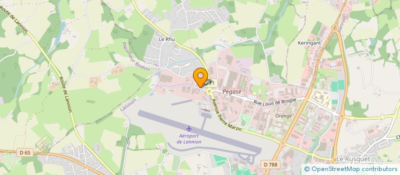 localisation de l'entreprise FAROS à LANNION
