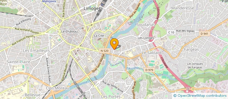 localisation de l'entreprise FAROUEST à LIMOGES