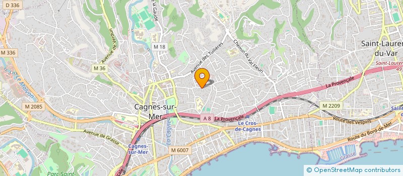 localisation de l'entreprise FARRA BEAUSOLEIL à CAGNES-SUR-MER