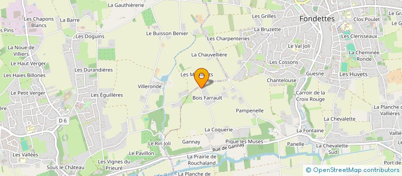 localisation de l'entreprise FARRAULT à FONDETTES