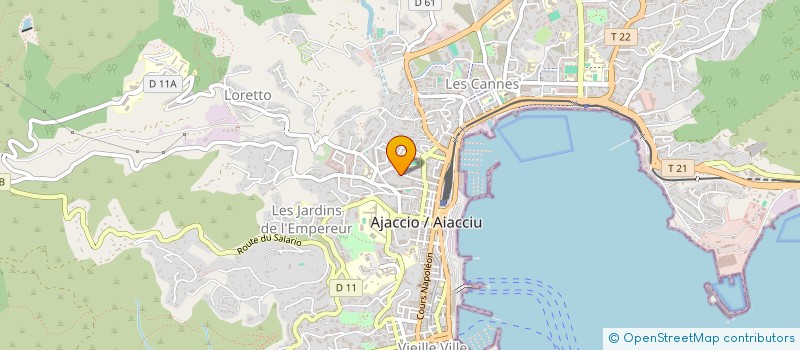 localisation de l'entreprise FARRUCCI CONSTRUCTIONS à AJACCIO
