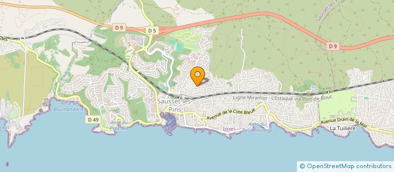 localisation de l'entreprise FARRUGIA INVESTISSEMENTS à SAUSSET-LES-PINS
