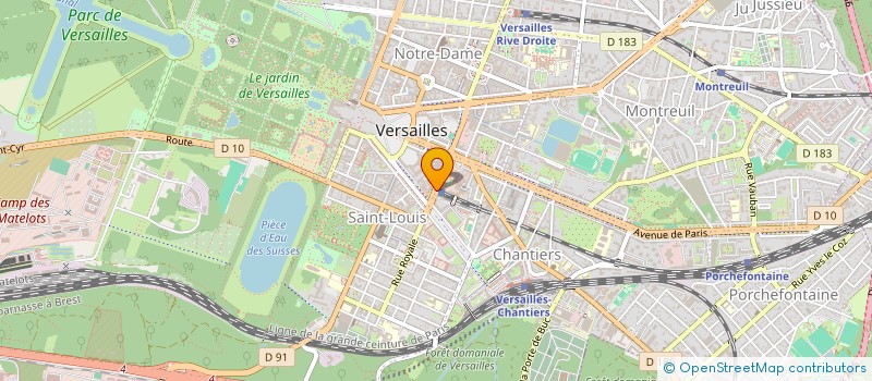 localisation de l'entreprise FARWEST à VERSAILLES
