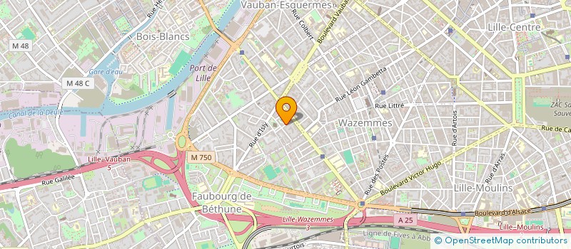 localisation de l'entreprise FAS à LILLE