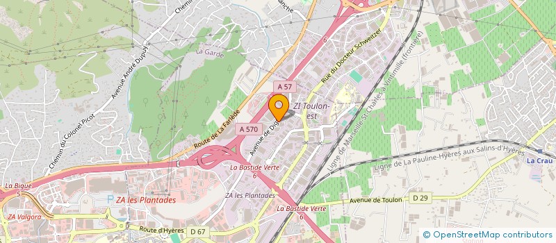 localisation de l'entreprise FASAIR  LA GARDE