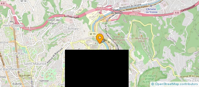 localisation de l'entreprise FASCHION MIXTE COIFFURE à NICE