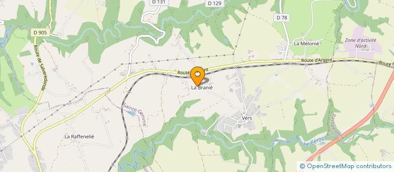 localisation de l'entreprise FASEB SCI  SAINTE-GEMME